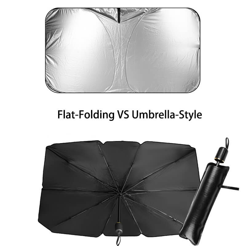 Car Sunshade Flat-Folding or Umbrella-Style
